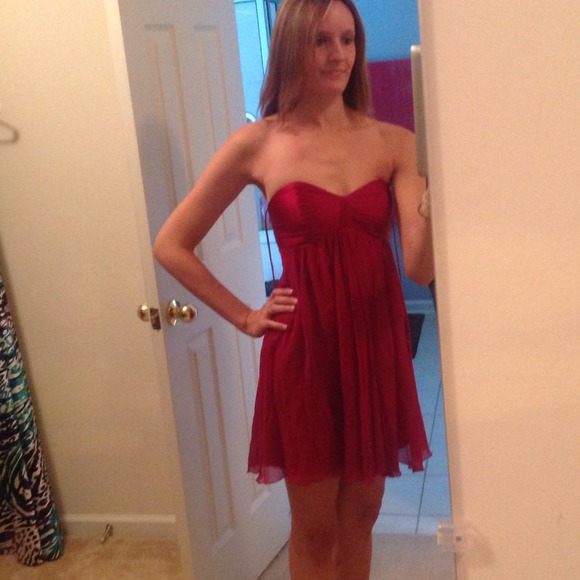 Express red dress