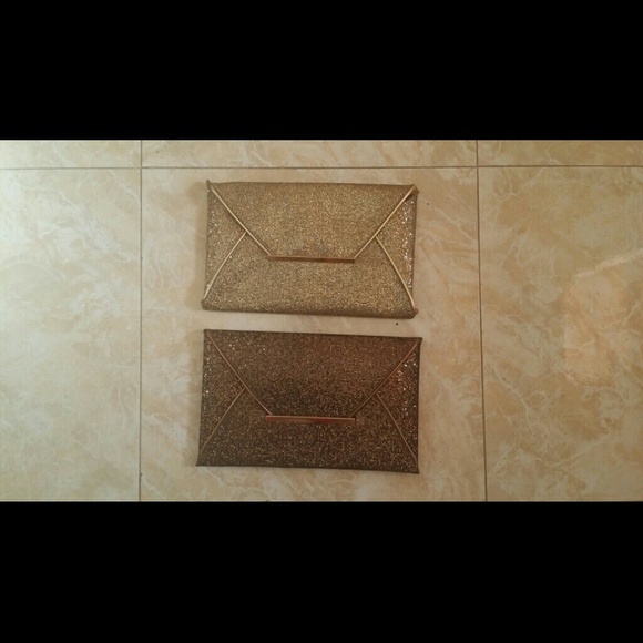 Sparkle envelope gold and bronze