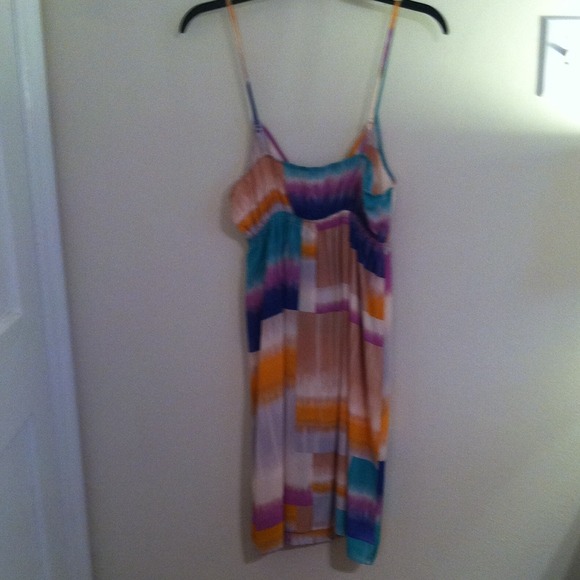 Colorful Silk Slip Dress - Picture 3 of 5