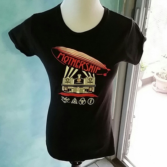 Led Zeppelin black Ladies fit Tshirt
