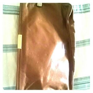 Vintage brown leather clutch