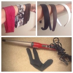 Headband and curling iron lot