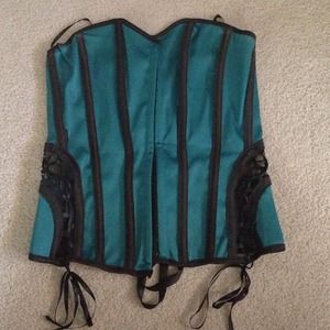 Beautiful seafoam green corset