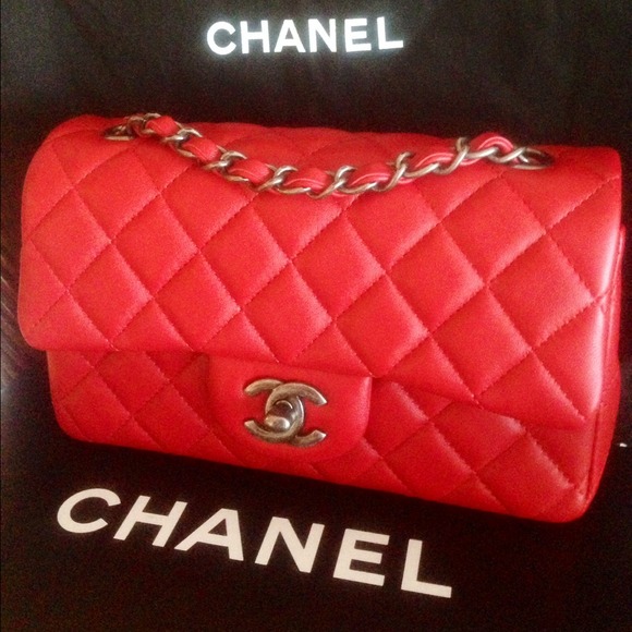 New Chanel Red Lambskin Mini Flap ~ just sharing!