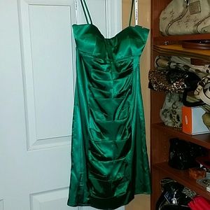 Green dress with straps