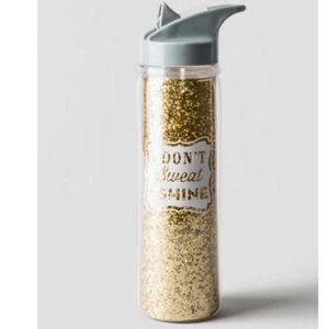Gold glitter water bottle!