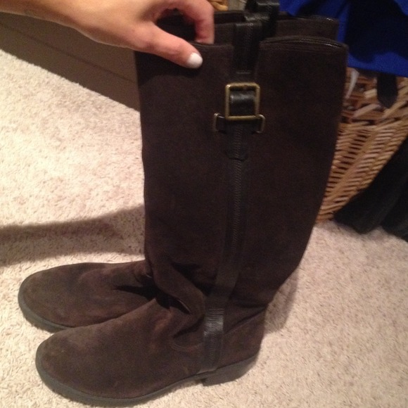 Jessica Simpson brown suede riding boots