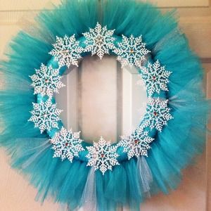 Frozen themed wreath handmade to order
