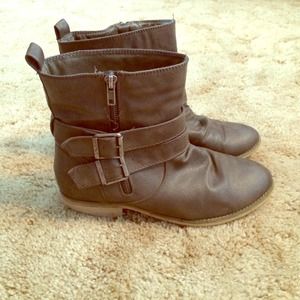Brown Ankle Riding Boots