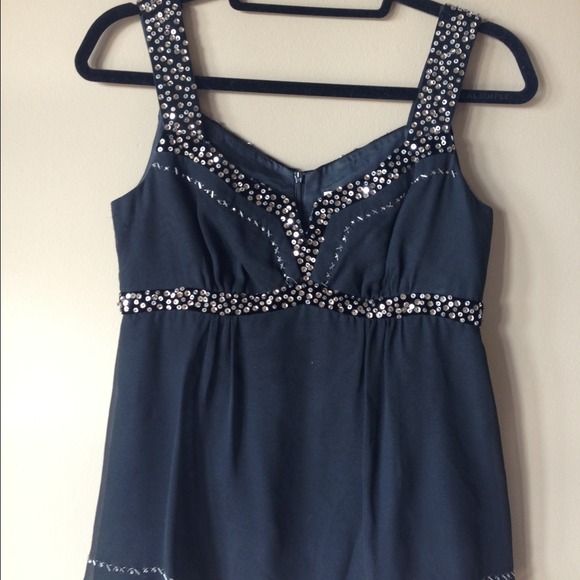 Nanette Lepore Black Sequined Top - Picture 1 of 1