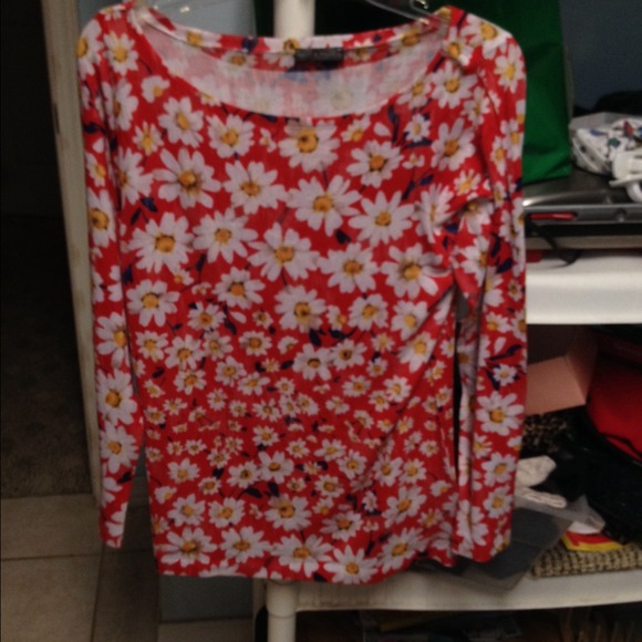 Flower Printed Long Sleeve - Picture 1 of 1
