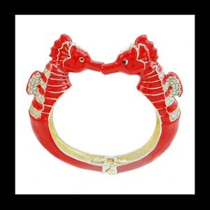 Dual Headed Seahorse - Red