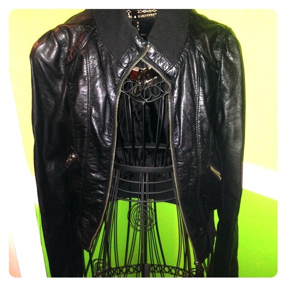 Black H&M leather jacket! - Picture 1 of 3
