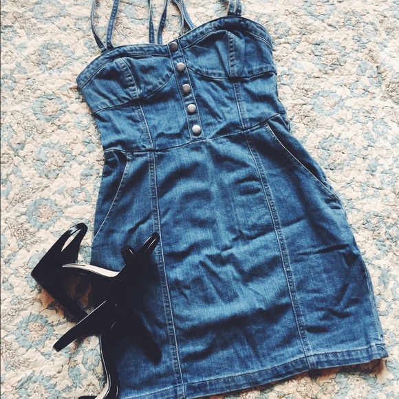 Fitted Denim Dress