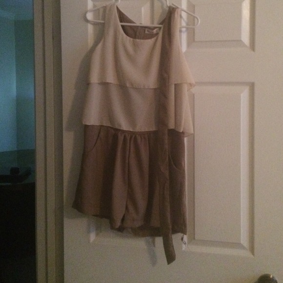 Two Toned Chiffon Romper