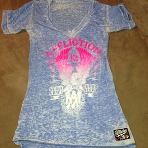 Affliction V Neck Tee