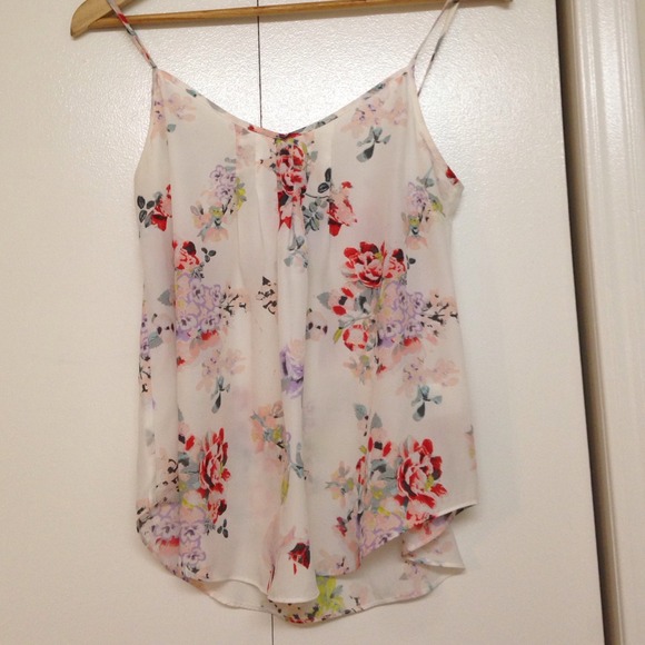 🔺SOLD🔺Talula sheer Floral Skinny-strap blouse