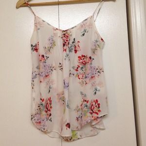 🔺SOLD🔺Talula sheer Floral Skinny-strap blouse