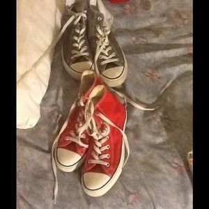 Red and Gray Converse BUNDEL
