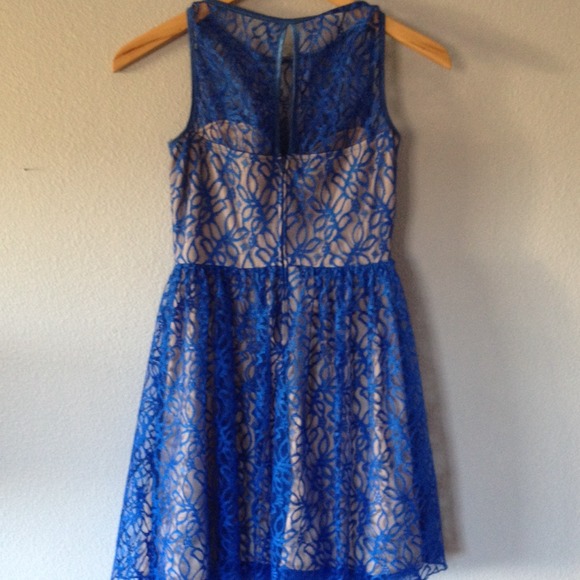 Ruby Rox Blue Lace Dress - Picture 2 of 3