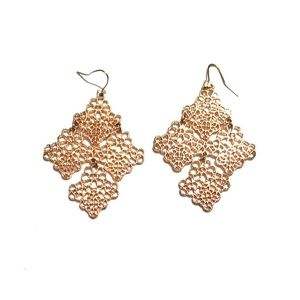 BRAND NEW!  Gold Dangle earrings