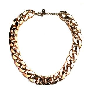 Chunky gold choker necklace