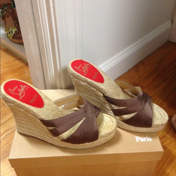 Authentic Loubitan espadrilles size 6