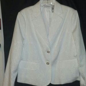 Villager by Liz Claiborne White Dress Jacket