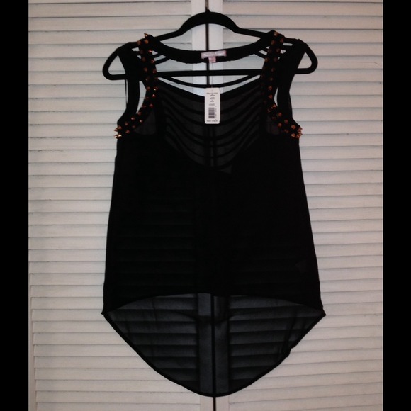 ⚜Romeo & Juliet Couture⚜ NWT Sleeveless Bling Top! - Picture 4 of 4