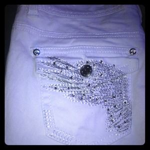 White skinny jeans, never worn