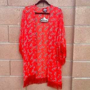 Brand new red kimono