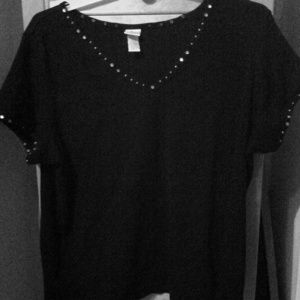 ❌SOLD❌Cute Black Top 🌹
