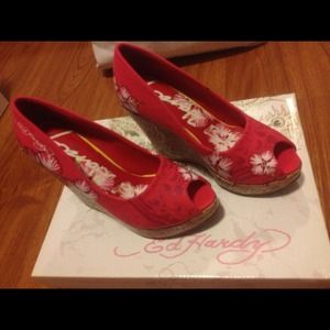 Ed hardy Pink Pumps