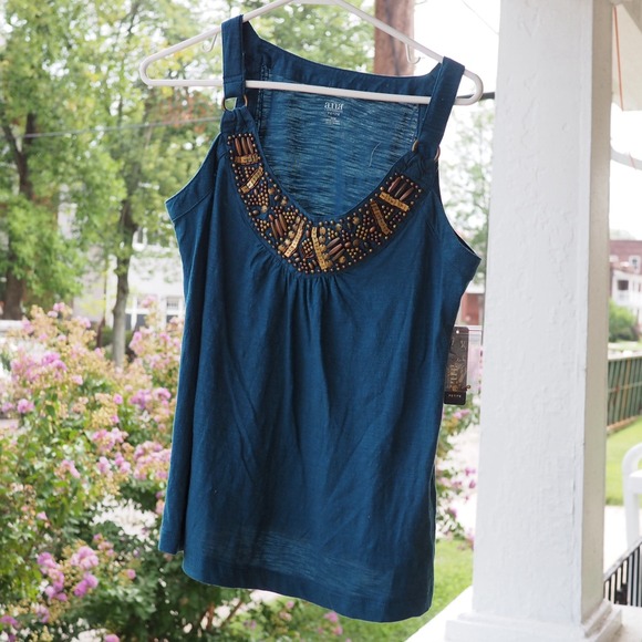 Beautiful indigo blue tank.