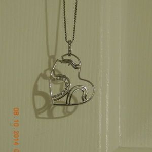 Heart necklace .925