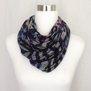 Handmade infinity scarf in wild zebra