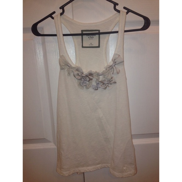 Abercrombie & Fitch White and Gray Tank