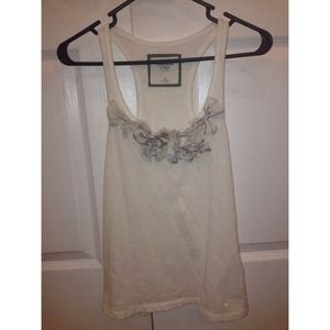 Abercrombie & Fitch White and Gray Tank