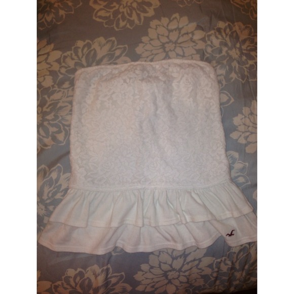 White Hollister Lace TubeTop