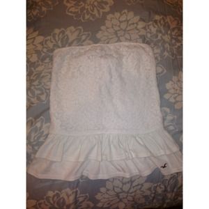 White Hollister Lace TubeTop