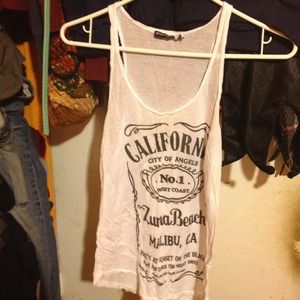 brandy melville zuma beach sheer tank