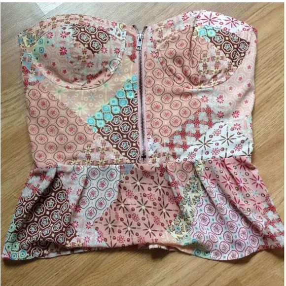 Strapless Crop Top