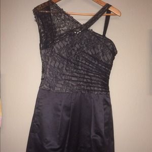 BCBG new black cocktail dress, never been worn.