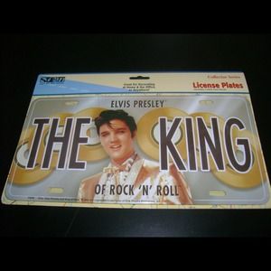 Elvis Presley souvenir license plate