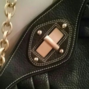 Max new York 100% leather shoulder bag