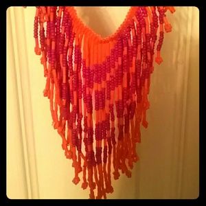 Stunning native american style beaded necklace