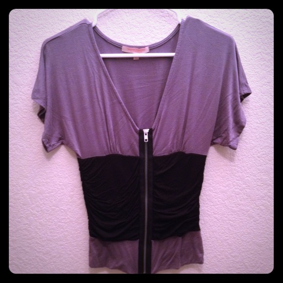 Cute Zipper Top