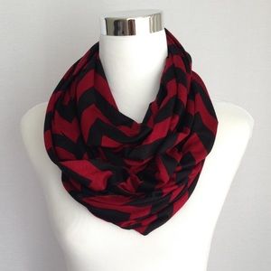 Handmade infinity scarf in chevron