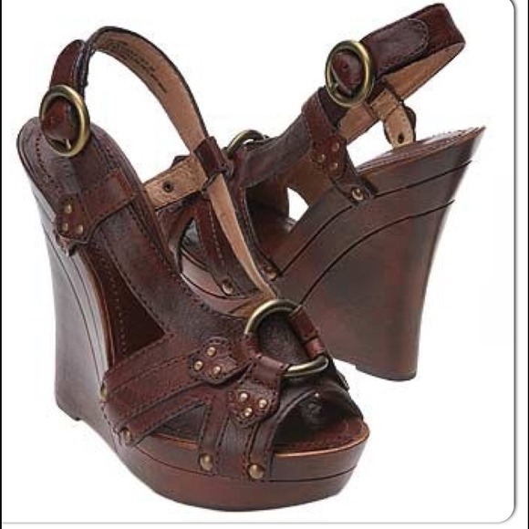 Sold Out! Frye Wedge Sandals