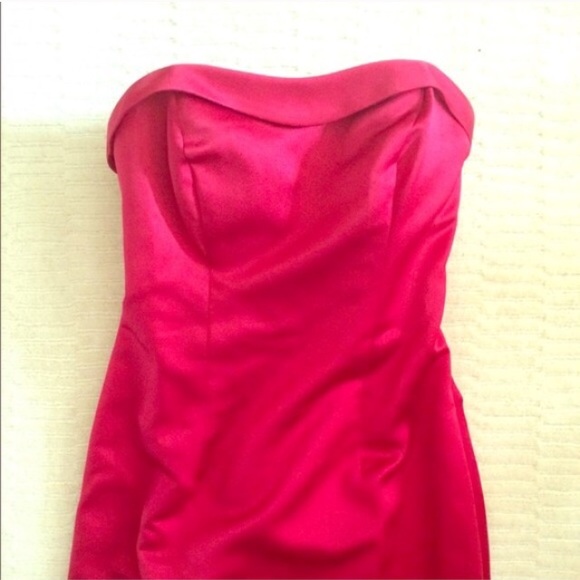 David's Bridal Dresses & Skirts - Red Formal Dress With Train / Prom / Bridesmaid